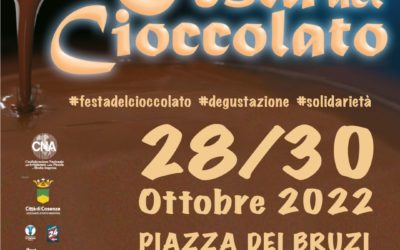 Dal 28 al 30 ottobre a Cosenza torna la Festa del Cioccolato